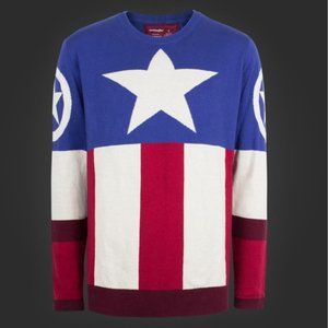 💫 Marvel Captain America Uniform Sweater NEW 3XL